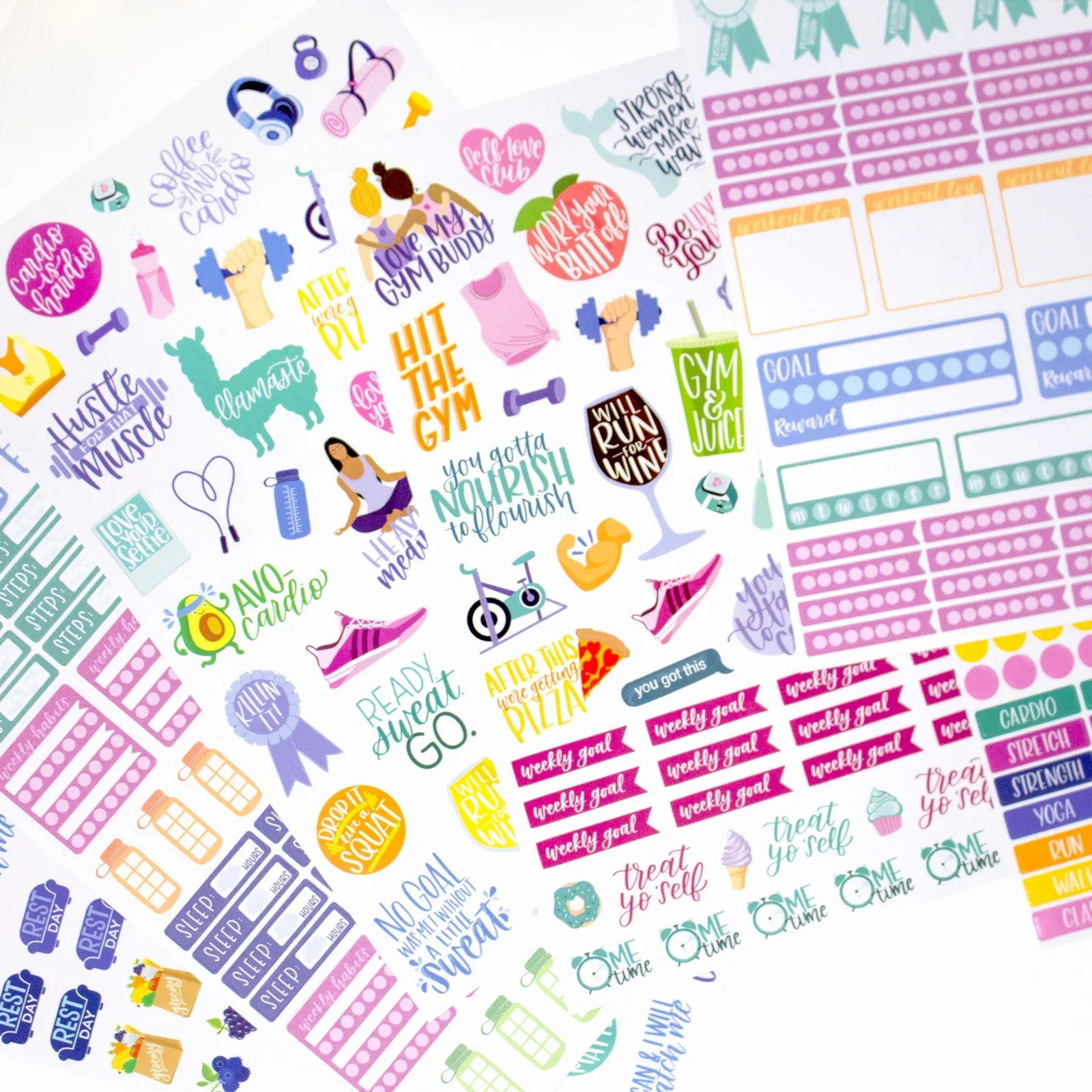 Planner Stickers | Fitness & Healthy Living Pack - Image 3