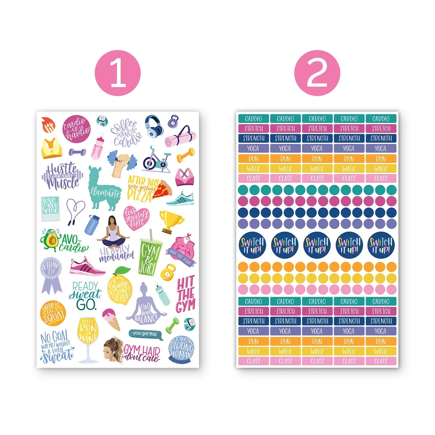 Planner Stickers | Fitness & Healthy Living Pack - Image 4