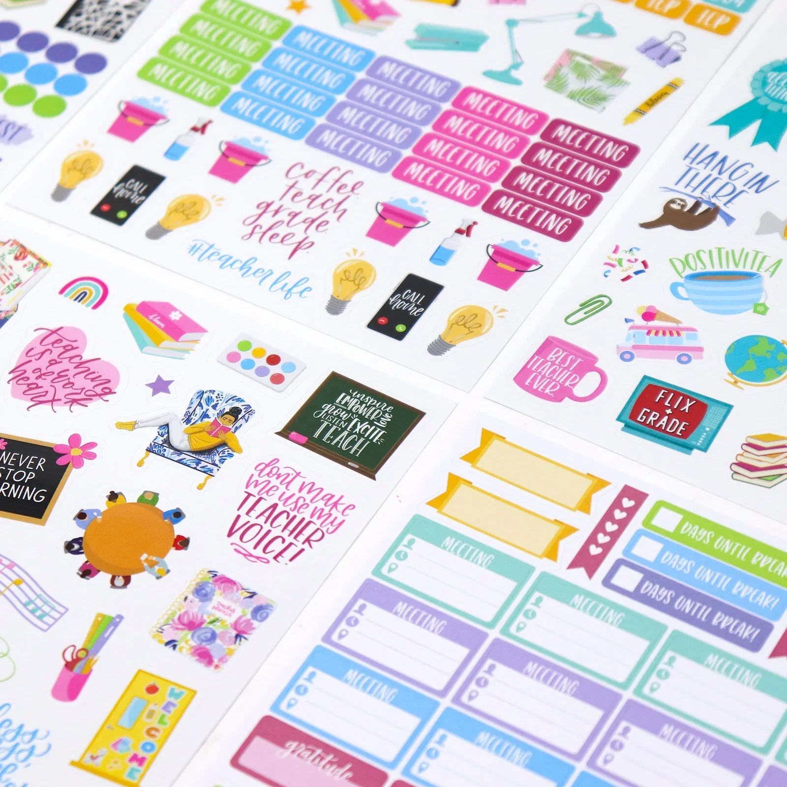 Planner Stickers | Teacher Pack | Bright - Image 12