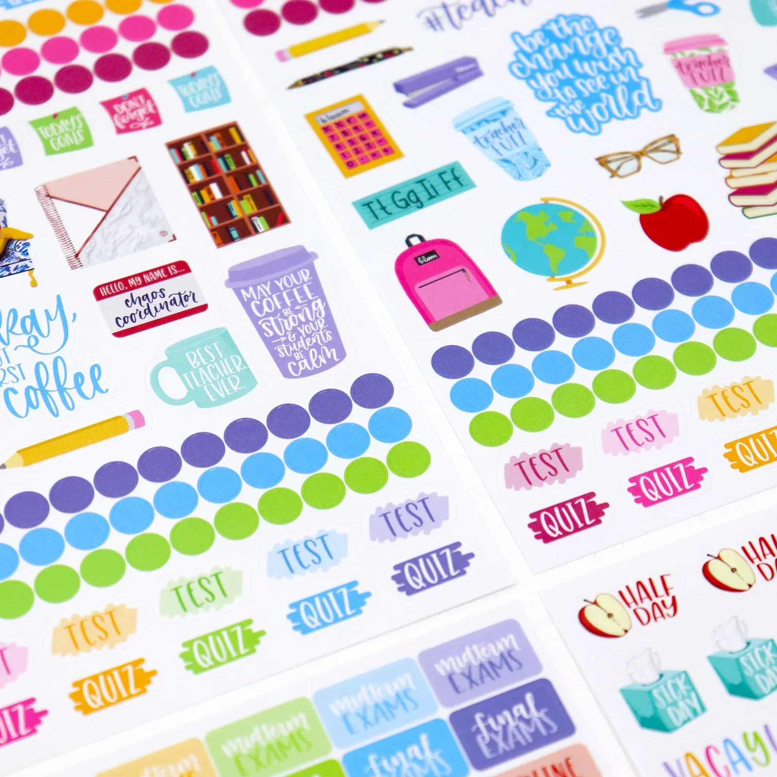 Planner Stickers | Teacher Pack | Bright - Image 13