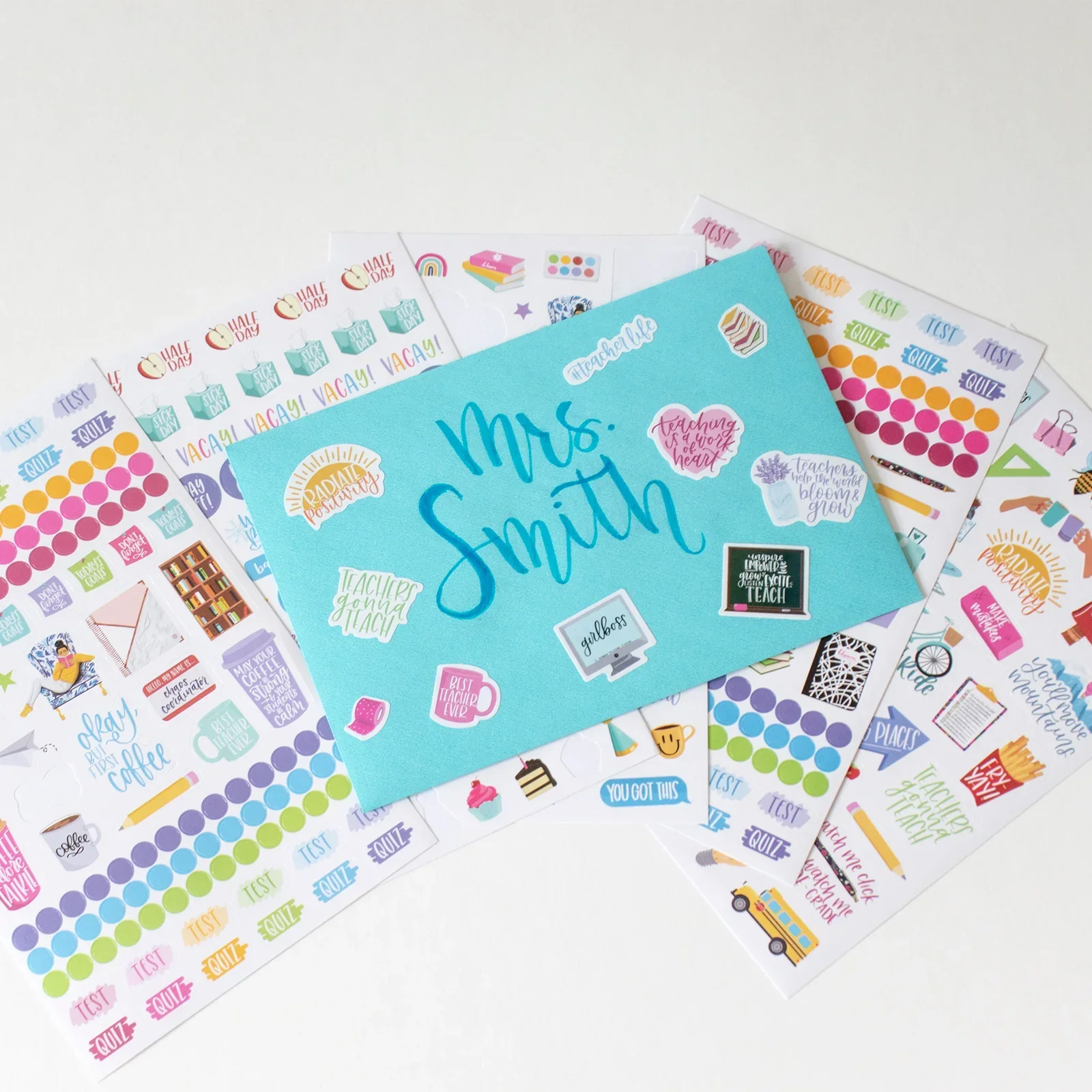 Planner Stickers | Teacher Pack | Bright - Image 9