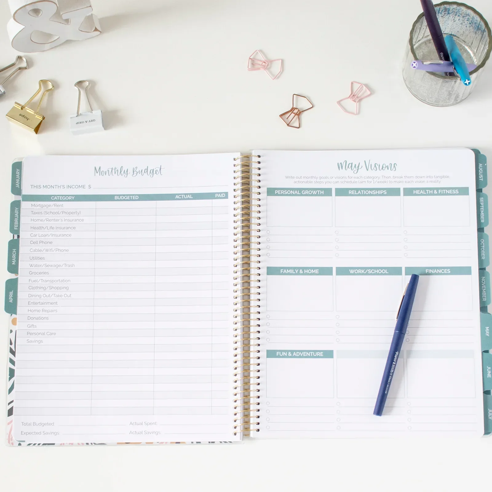Undated Ultimate Planner & Calendar, Interchangeable Cover V1 - Image 20