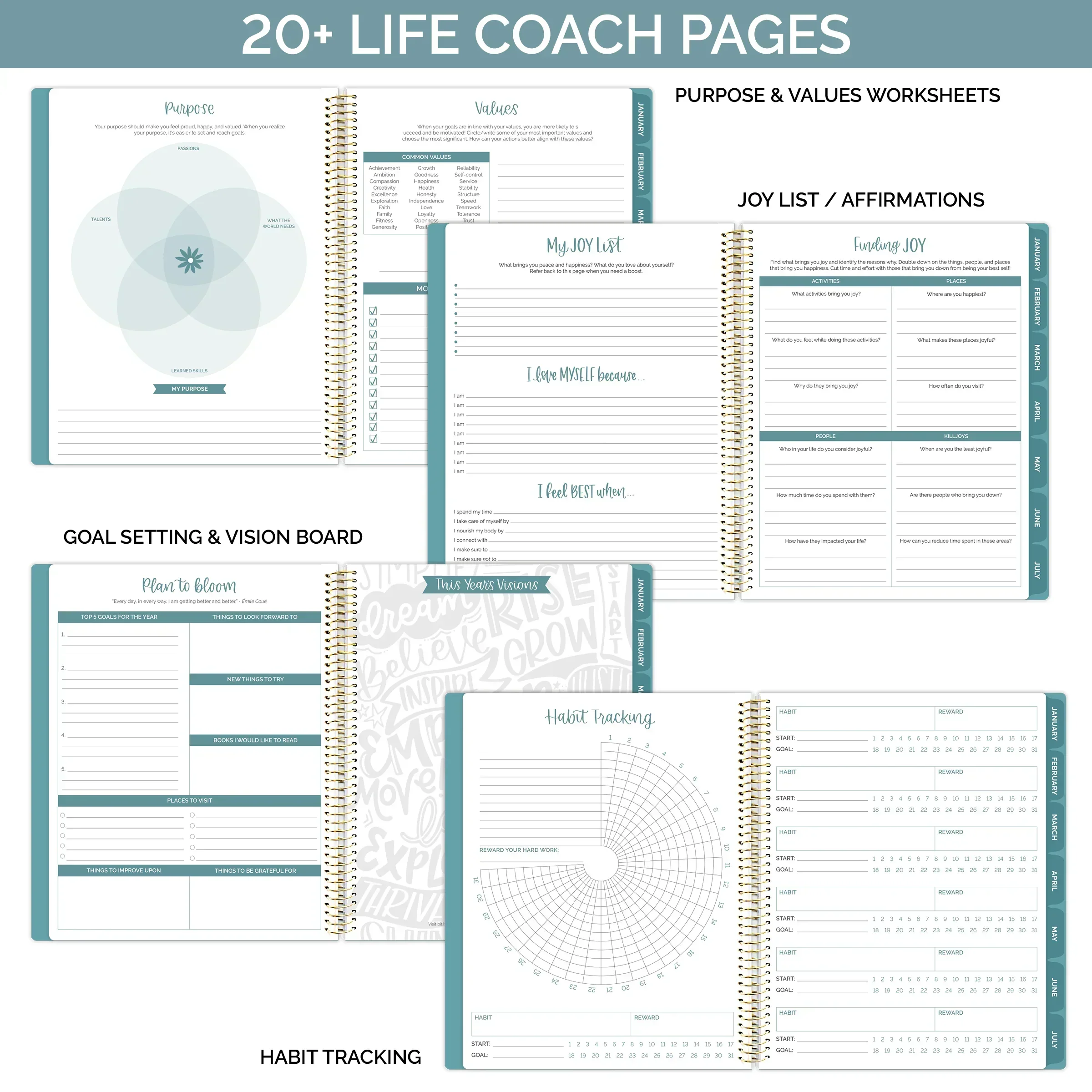 Undated Ultimate Planner & Calendar, Interchangeable Cover V1 - Image 3