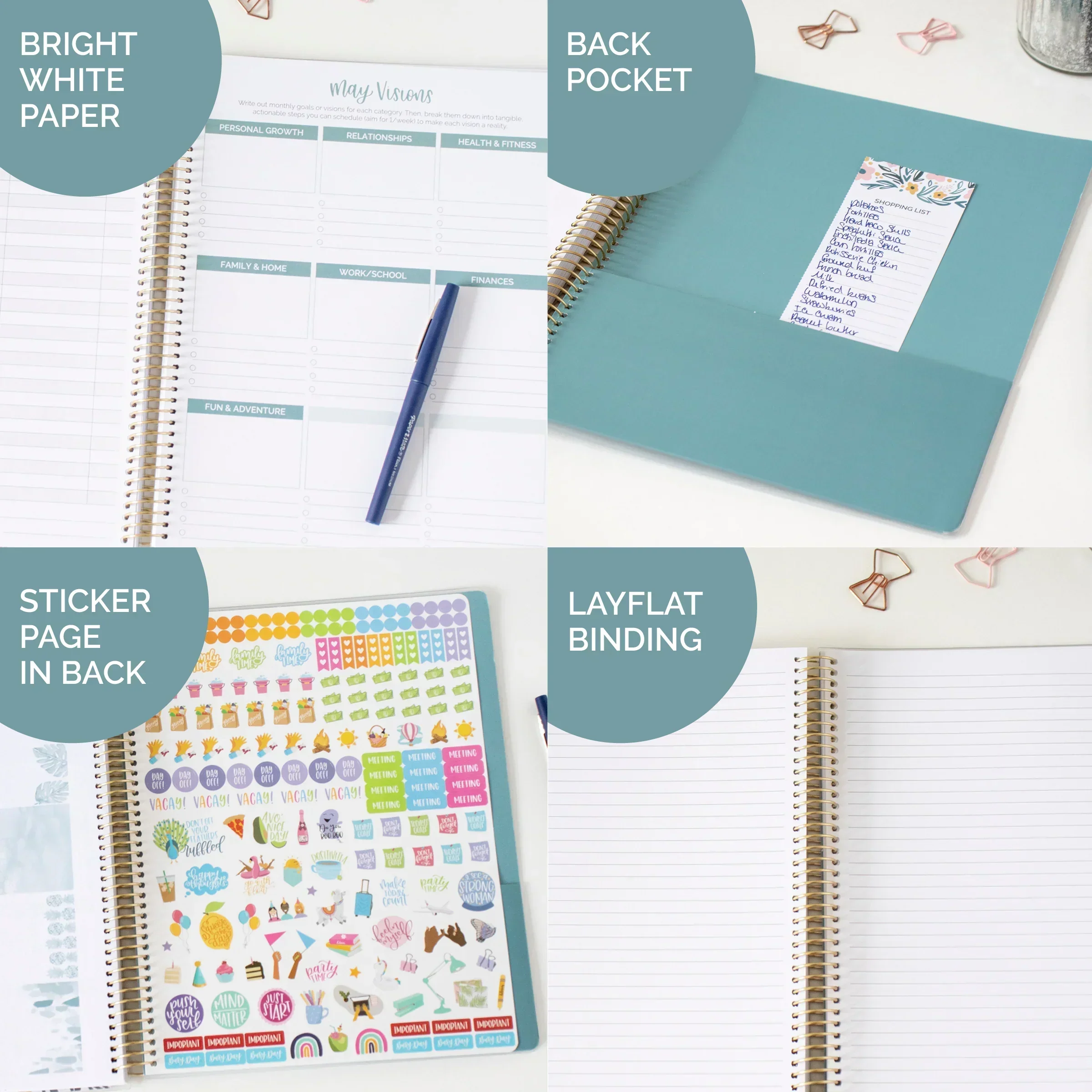 Undated Ultimate Planner & Calendar, Interchangeable Cover V1 - Image 4