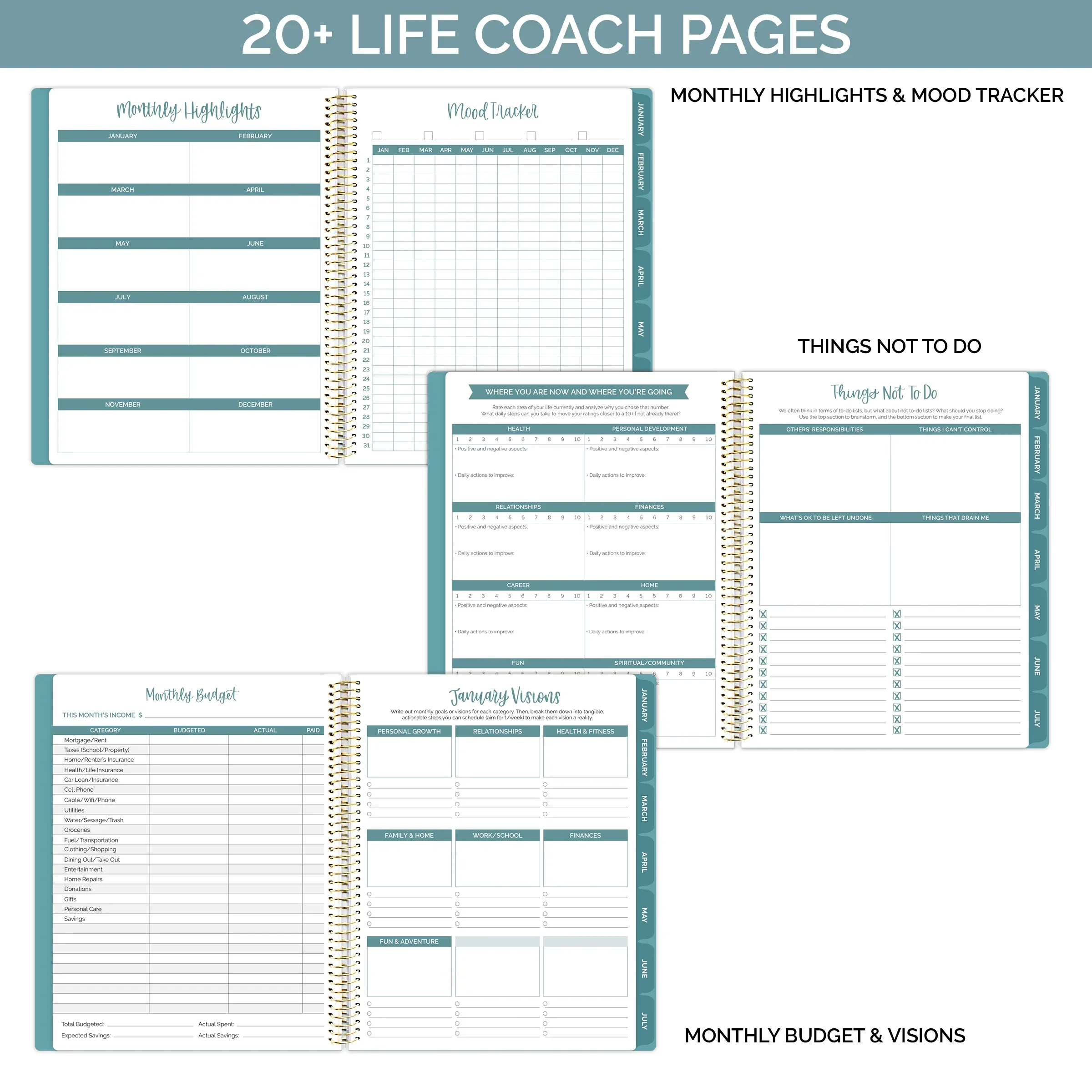Undated Ultimate Planner & Calendar, Interchangeable Cover V1 - Image 7