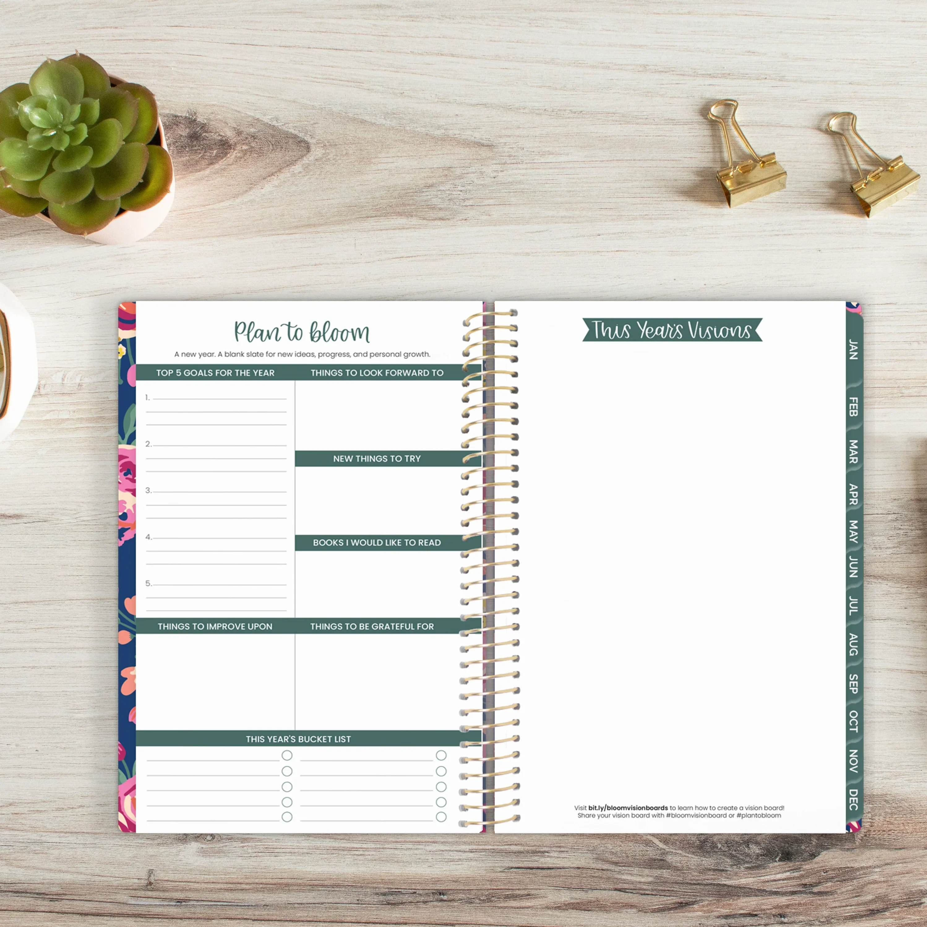 Undated Soft Cover Planner, 5.5" x 8.25", Be Kind - Image 11