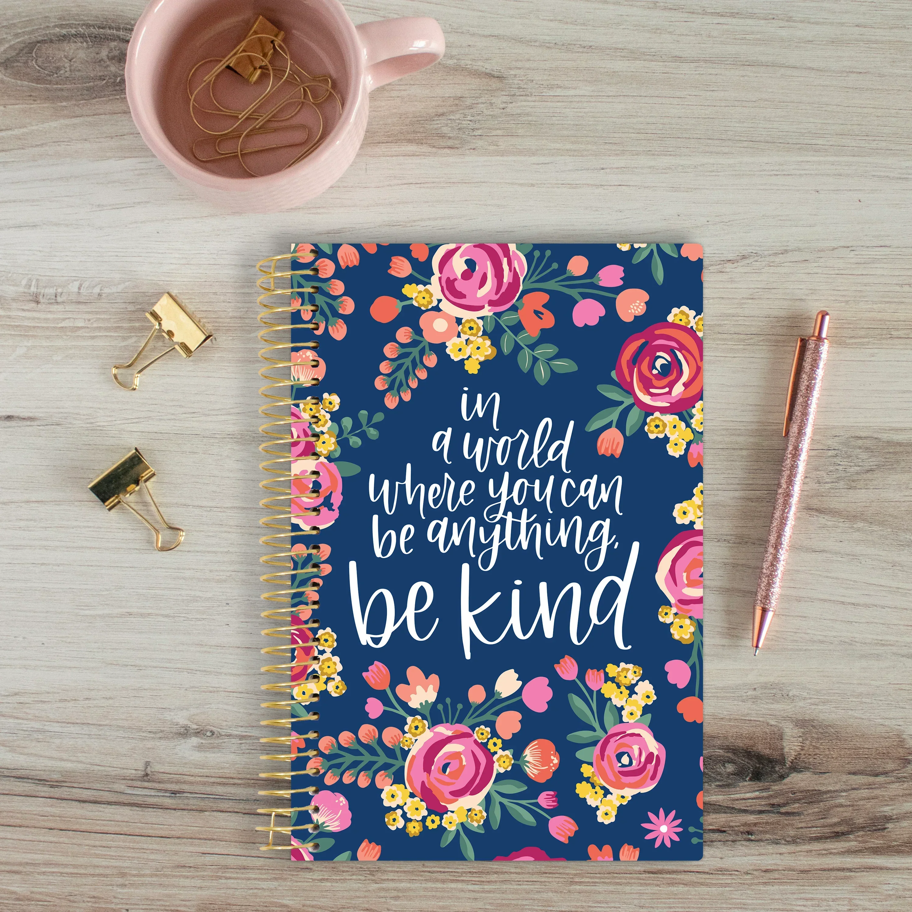 Undated Soft Cover Planner, 5.5" x 8.25", Be Kind - Image 7