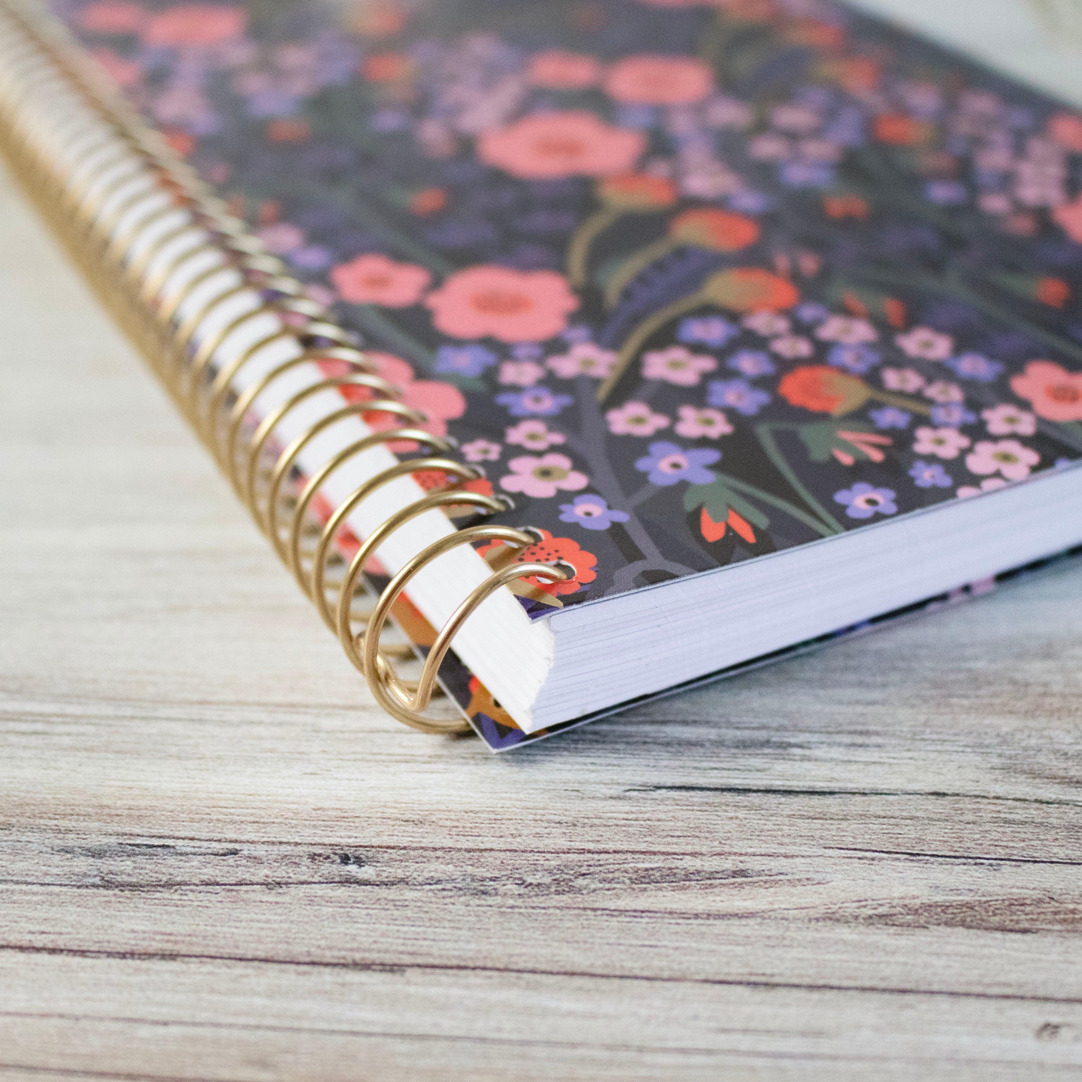 Undated Soft Cover Planner, 5.5" x 8.25", Poppy Meadow, Blue - Image 16