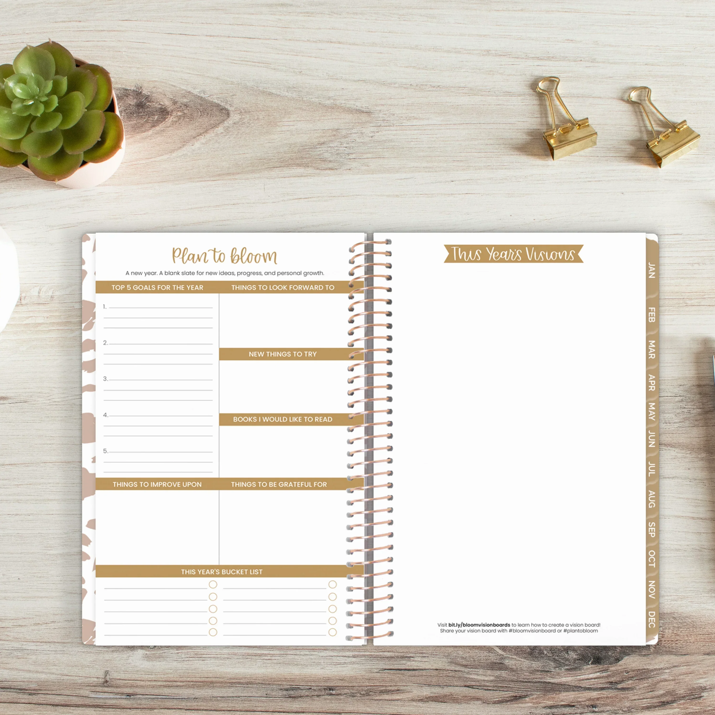 Undated Soft Cover Planner, 5.5" x 8.25", Tan Leopard - Image 11