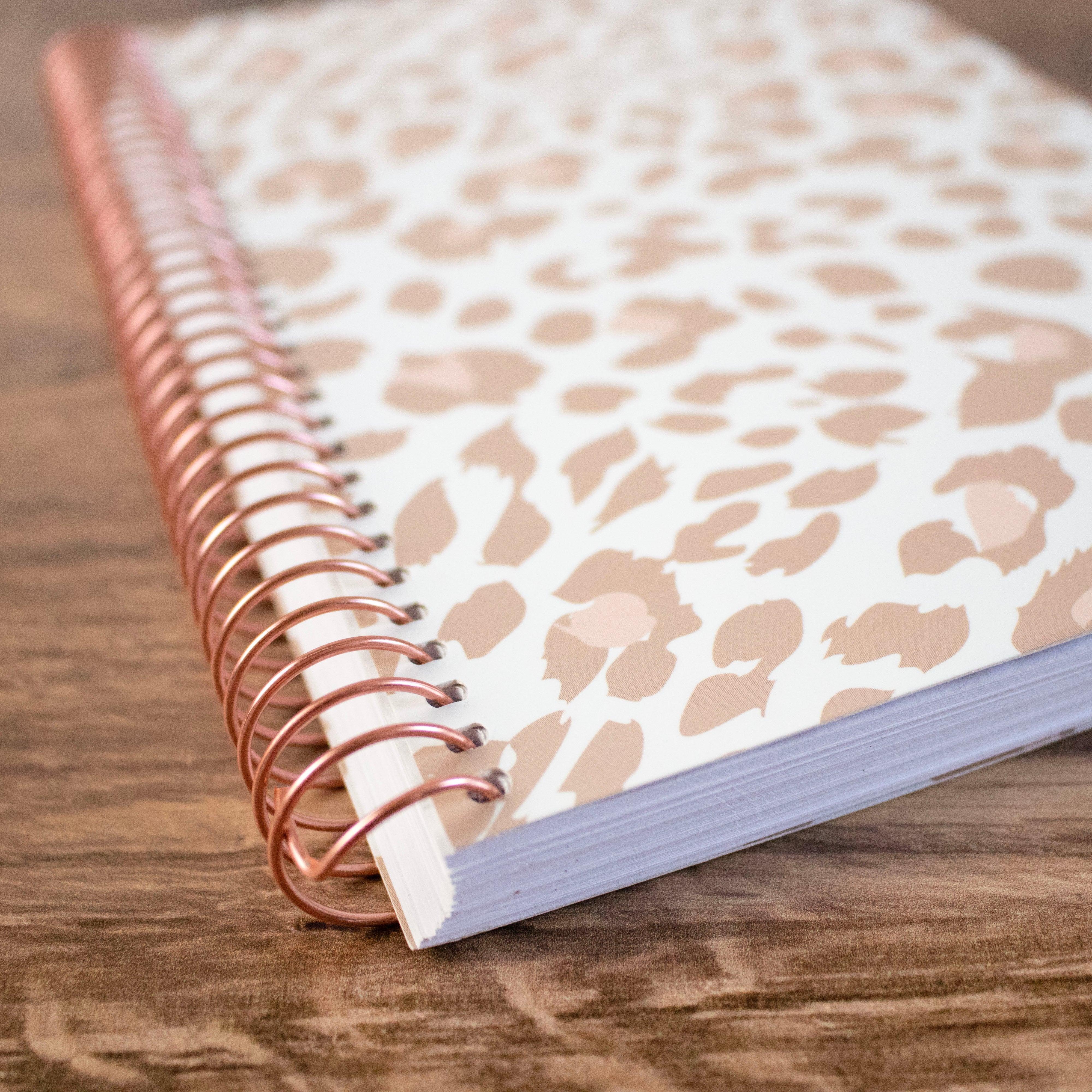 Undated Soft Cover Planner, 5.5" x 8.25", Tan Leopard - Image 15