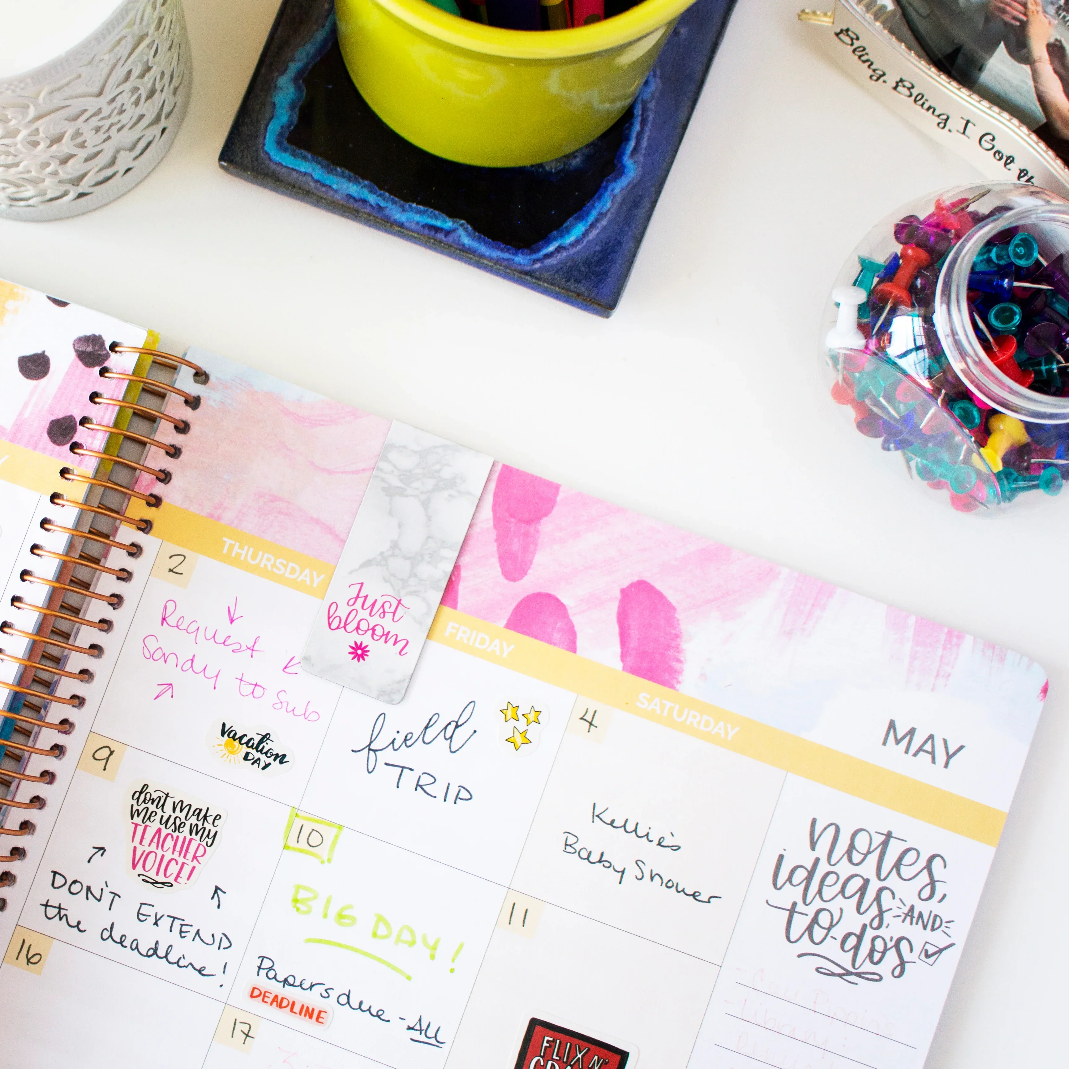 Undated Teacher Planner & Calendar, Learn with Joy - Image 13