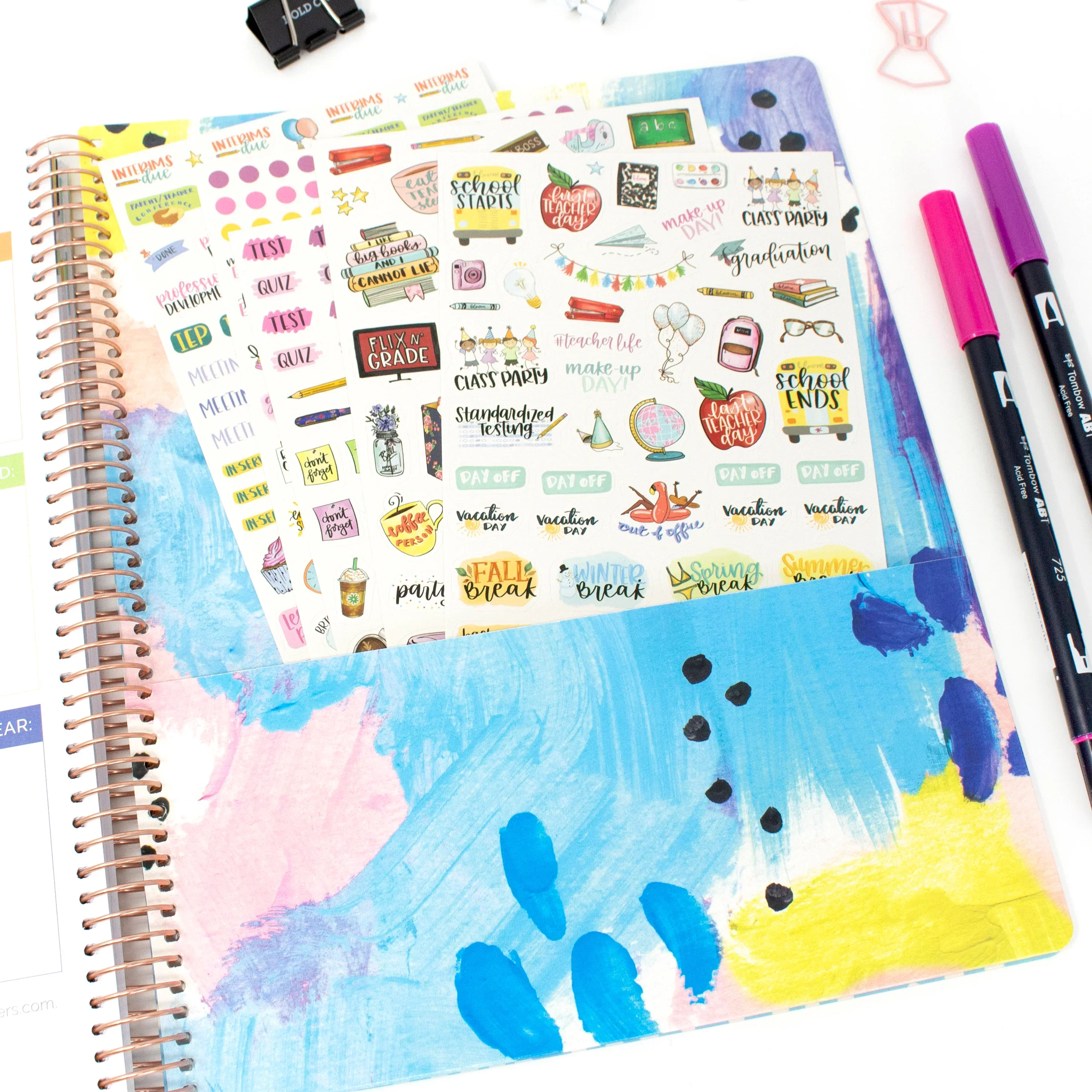 Undated Teacher Planner & Calendar, Learn with Joy - Image 15