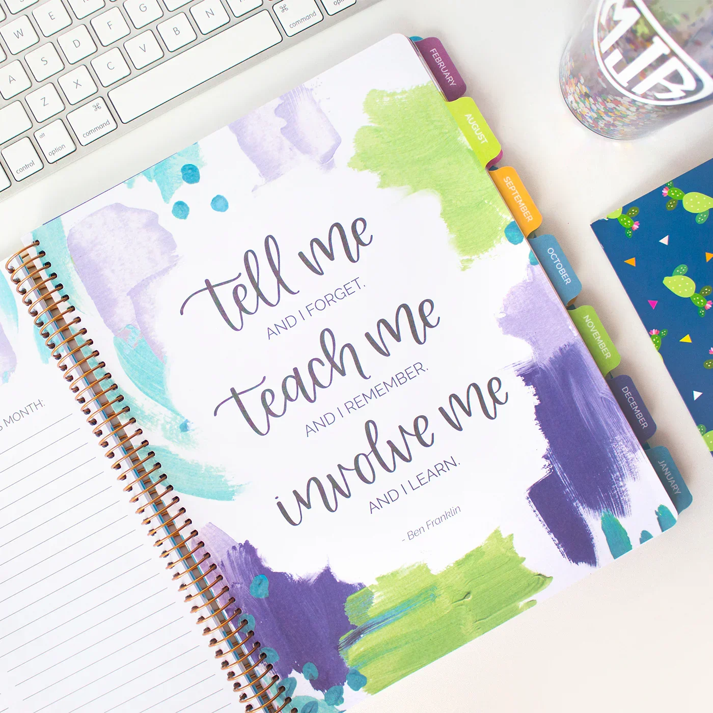 Undated Teacher Planner & Calendar, Learn with Joy - Image 20