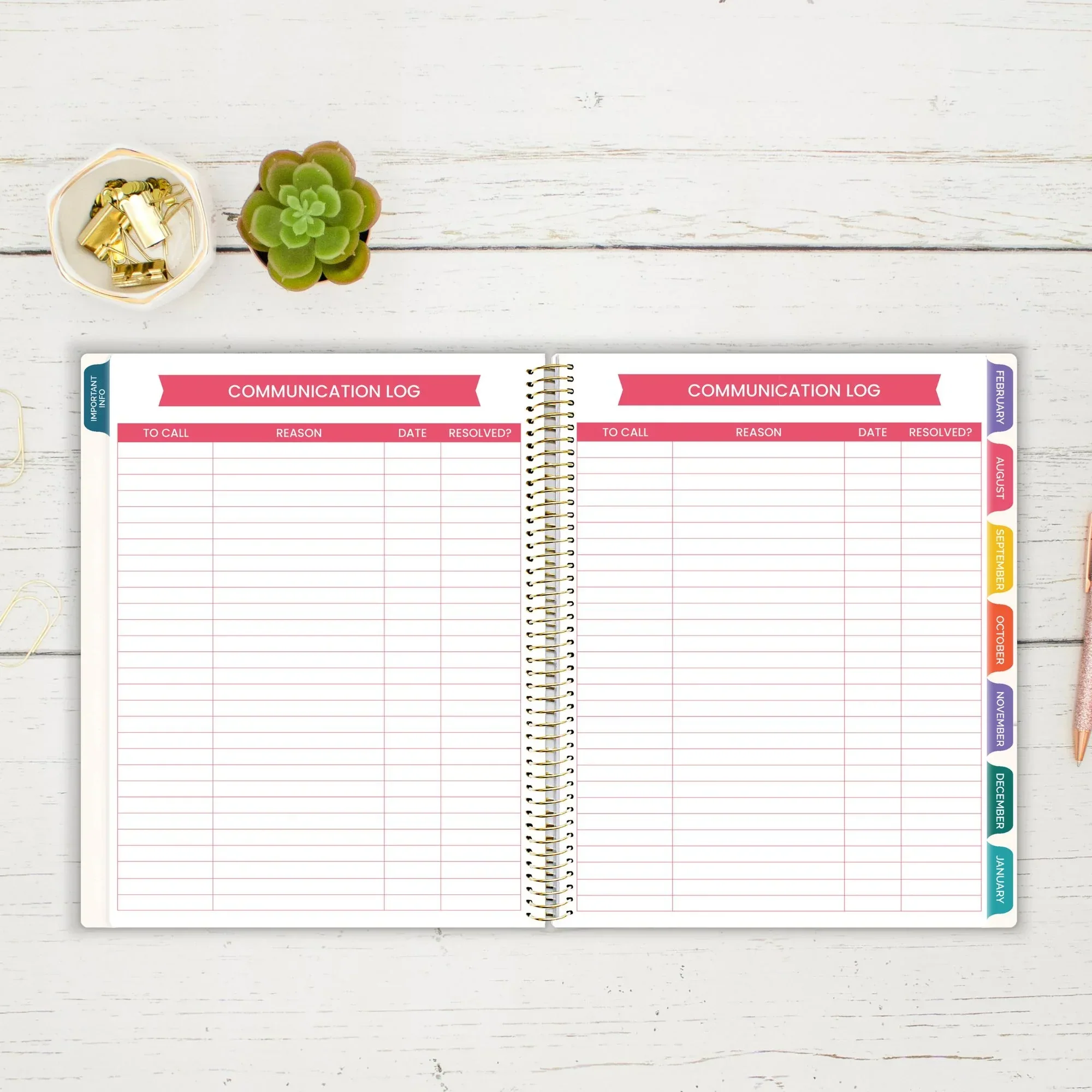 Undated Teacher Planner & Calendar, Interchangeable Cover, Bold & Bright - Image 15