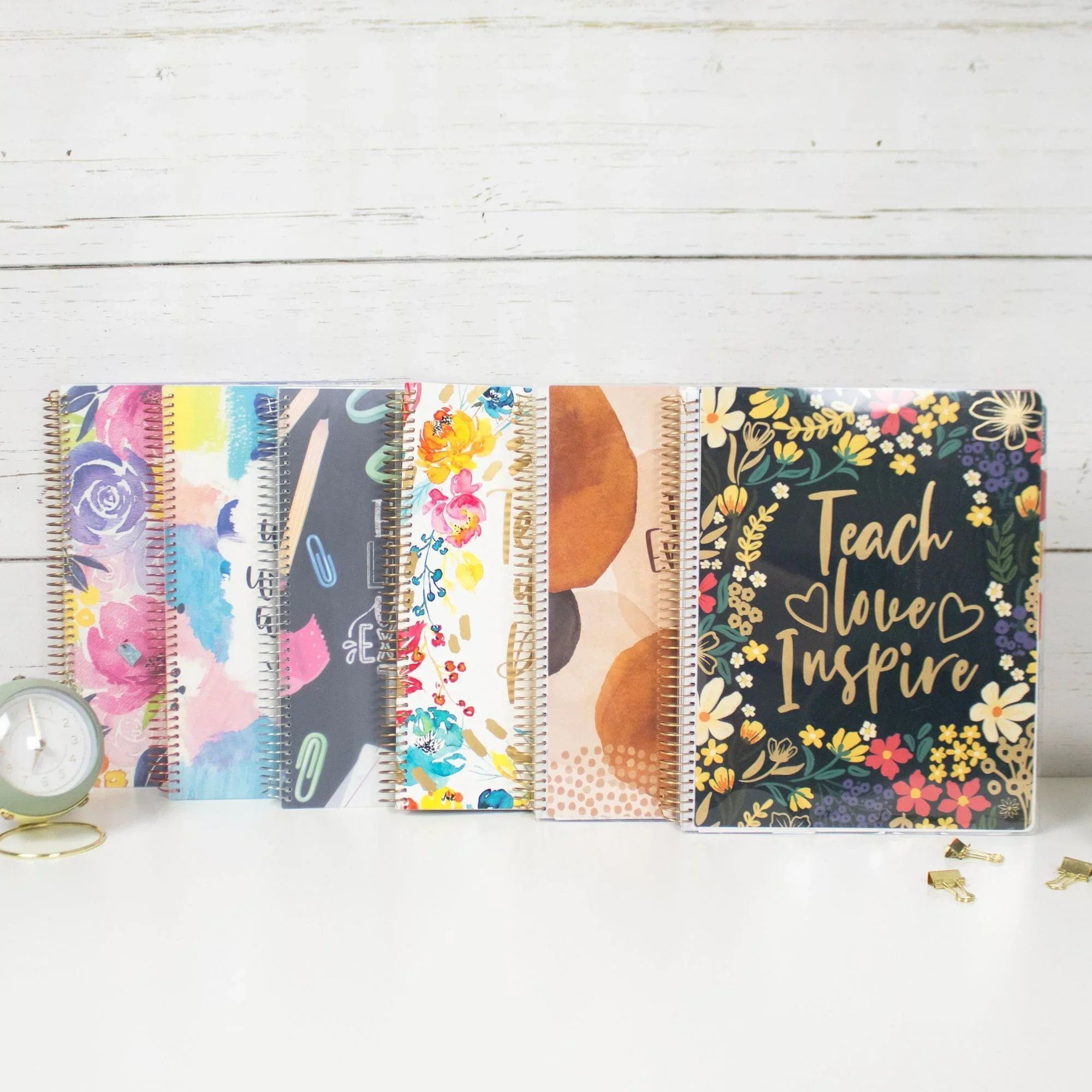 Undated Teacher Planner & Calendar, Interchangeable Cover, Bold & Bright - Image 18