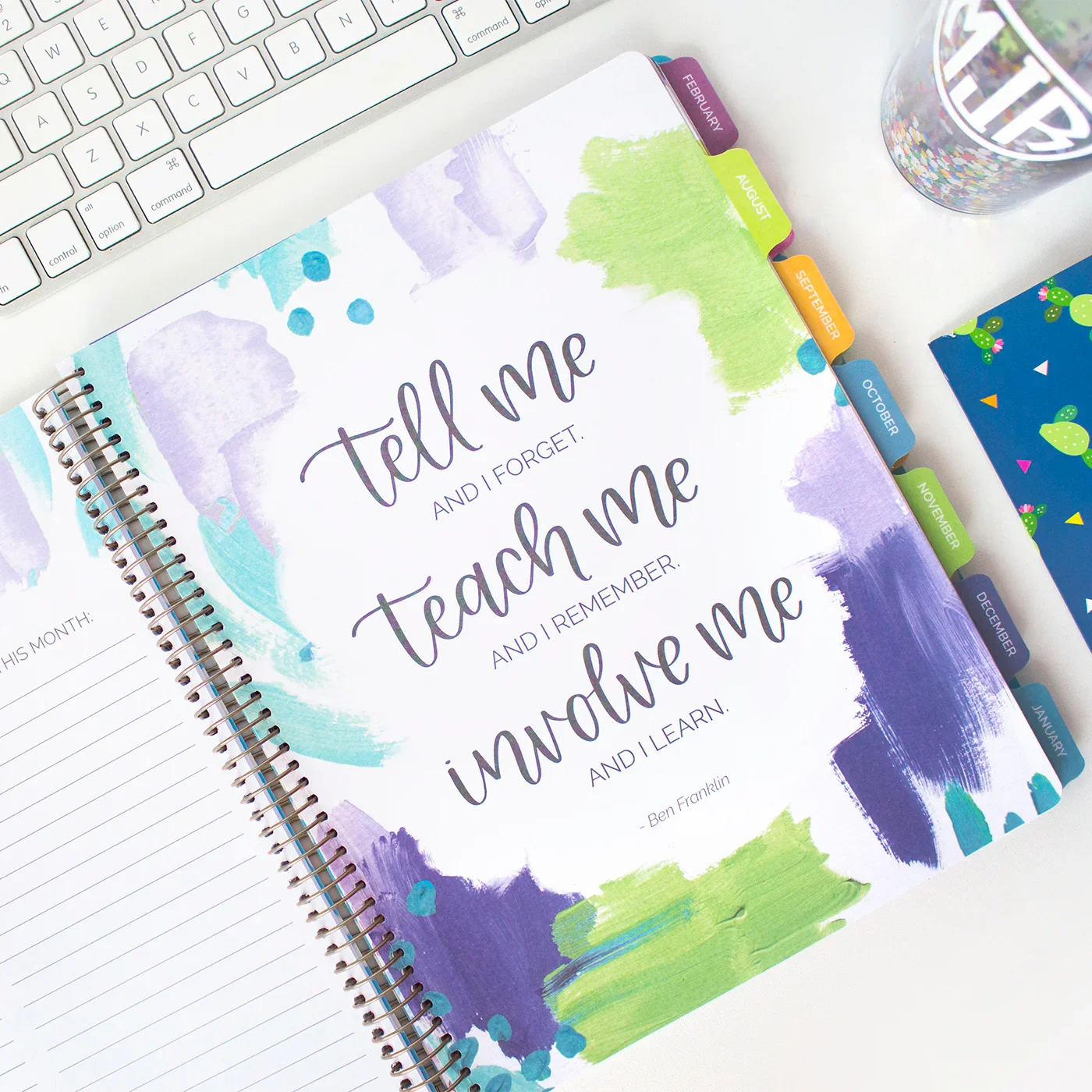Undated Teacher Planner & Calendar, Chalkboard - Image 13