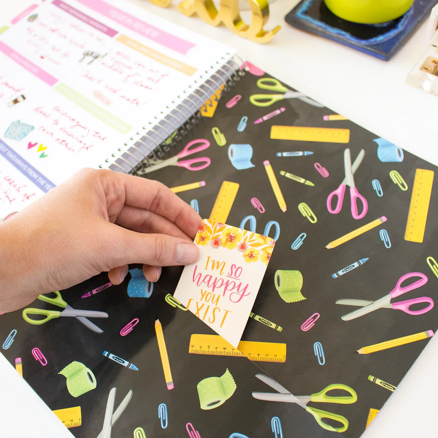 Undated Teacher Planner & Calendar, Chalkboard - Image 19