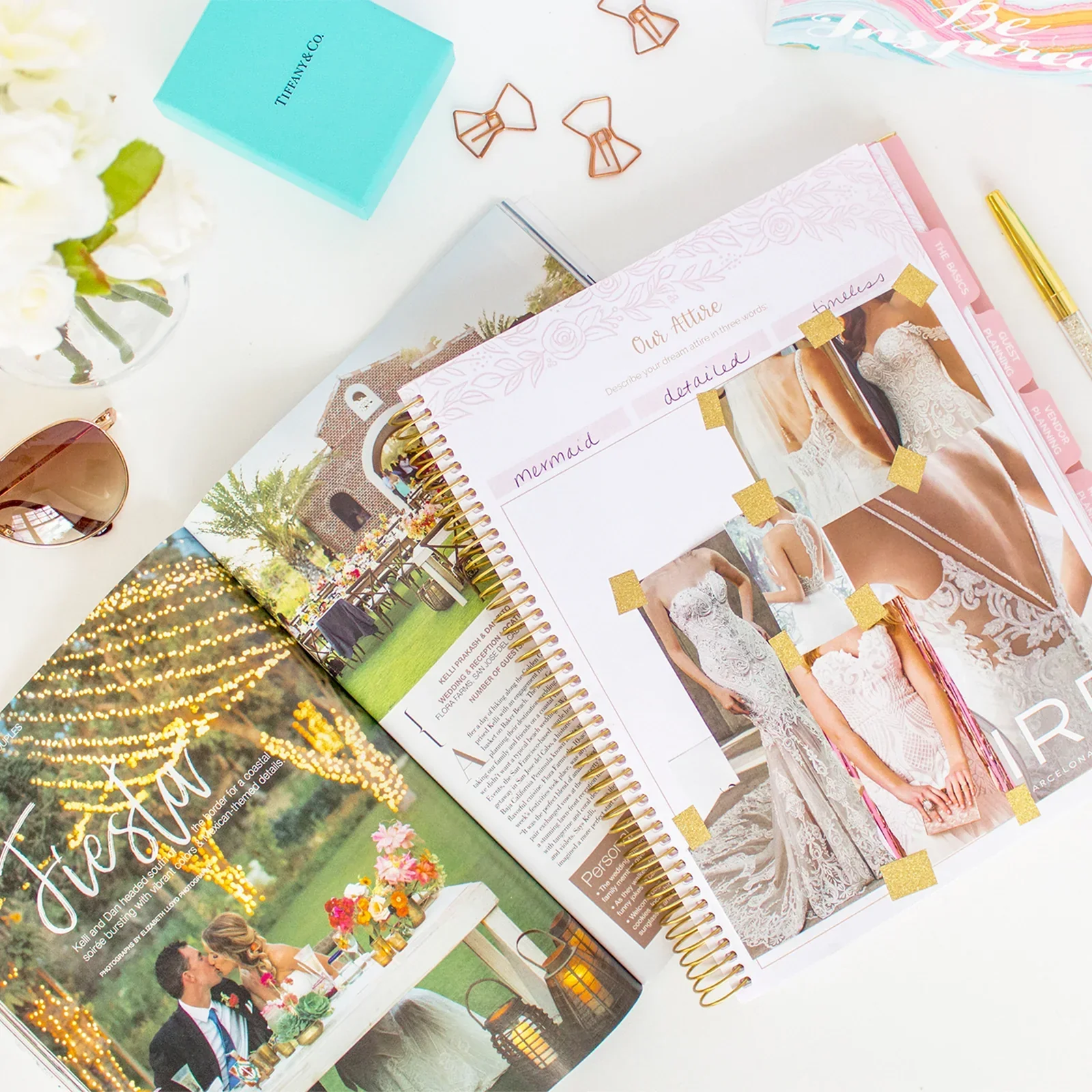 Wedding Planner & Calendar, Gold Floral - Image 11