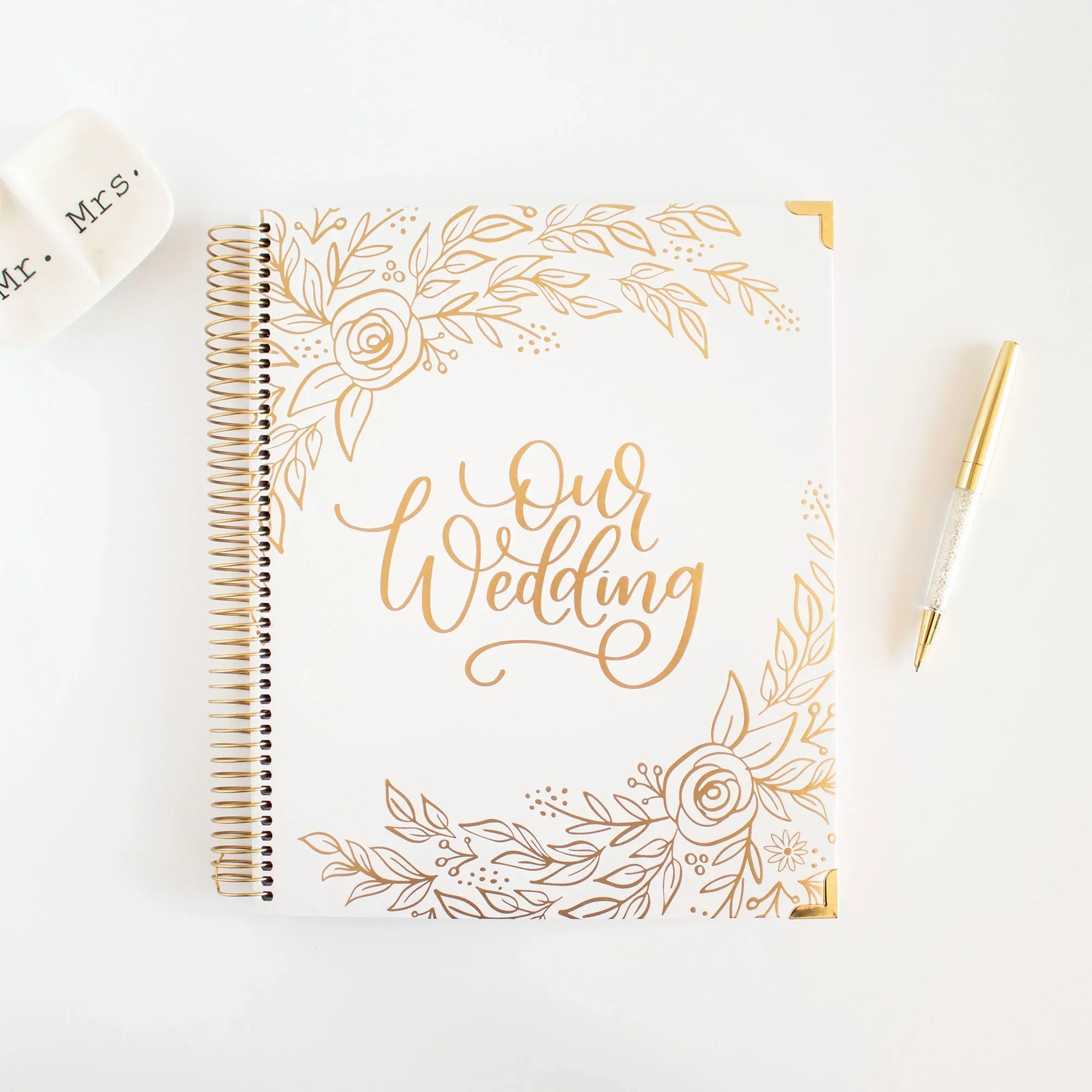 Wedding Planner & Calendar, Gold Floral - Image 20