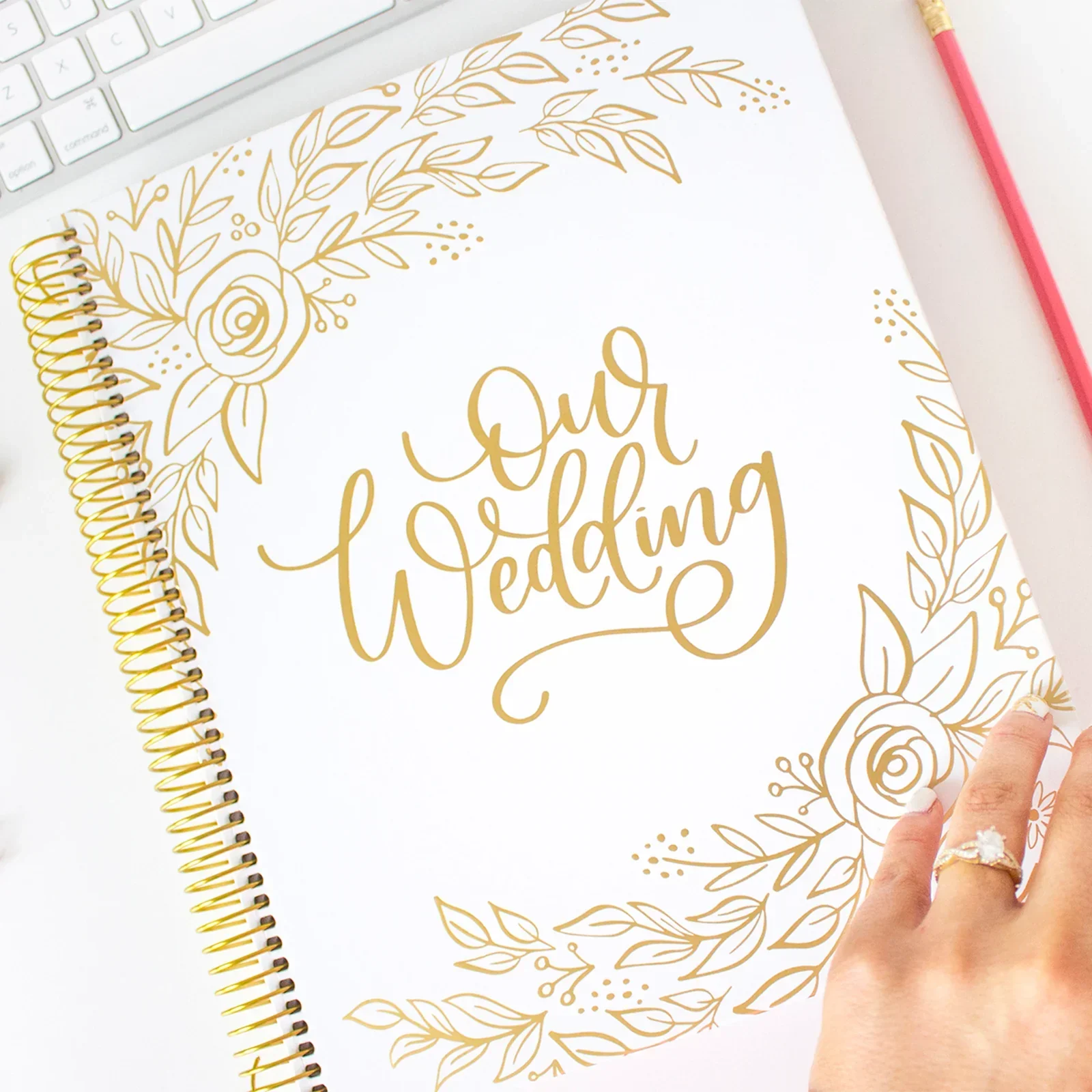 Wedding Planner & Calendar, Gold Floral - Image 7