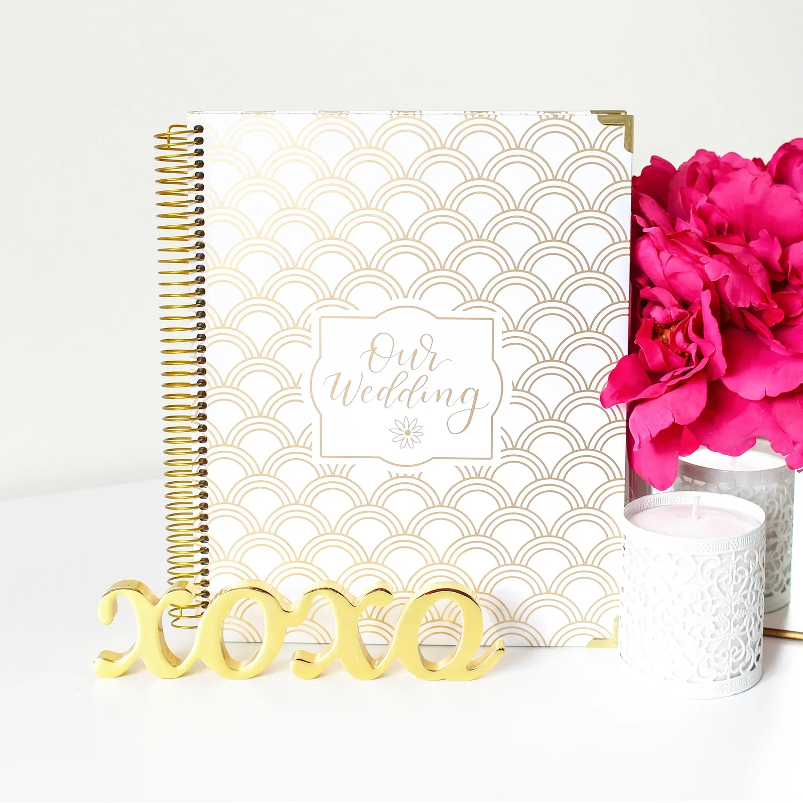 Wedding Planner & Calendar, Gold Scallops - Image 10