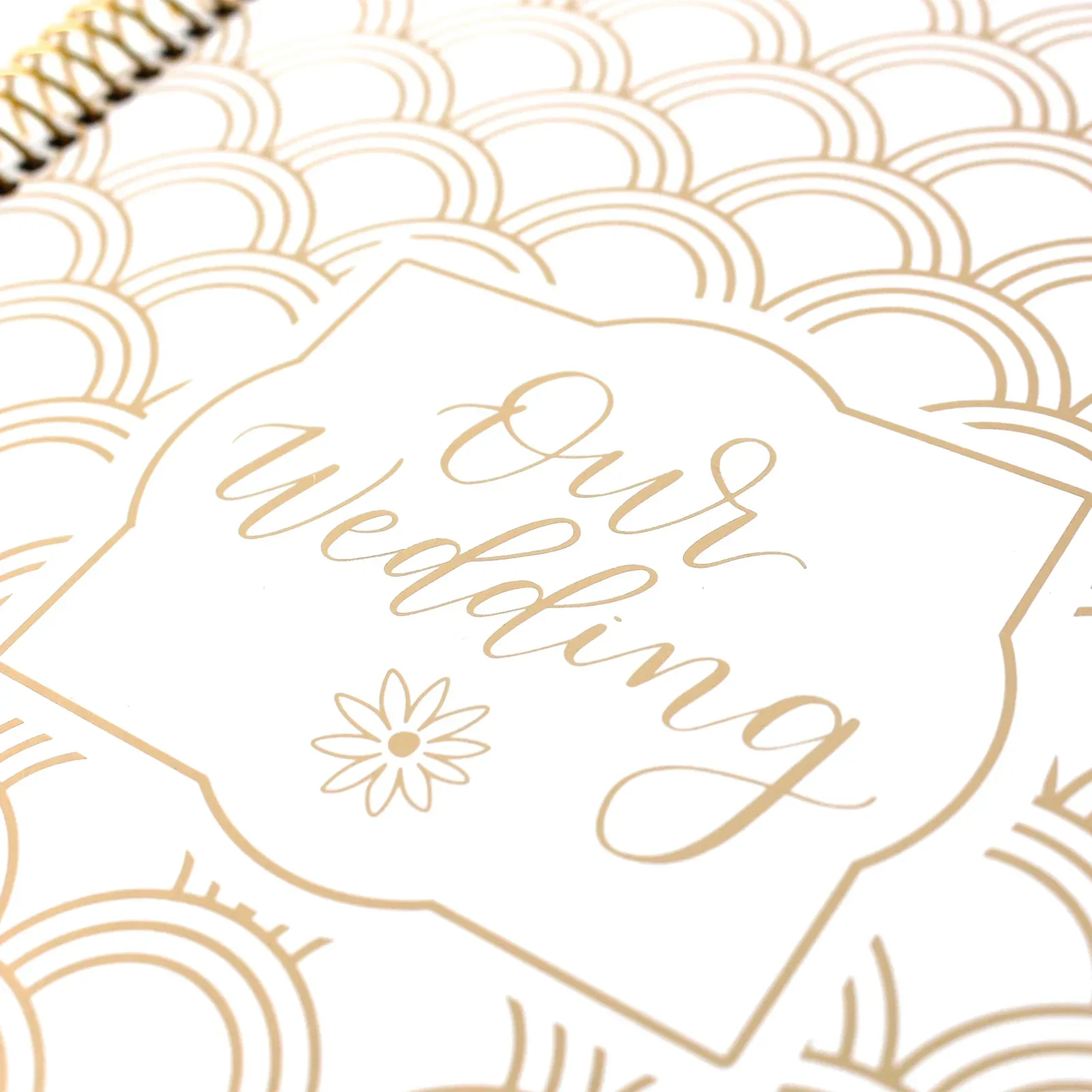 Wedding Planner & Calendar, Gold Scallops - Image 11