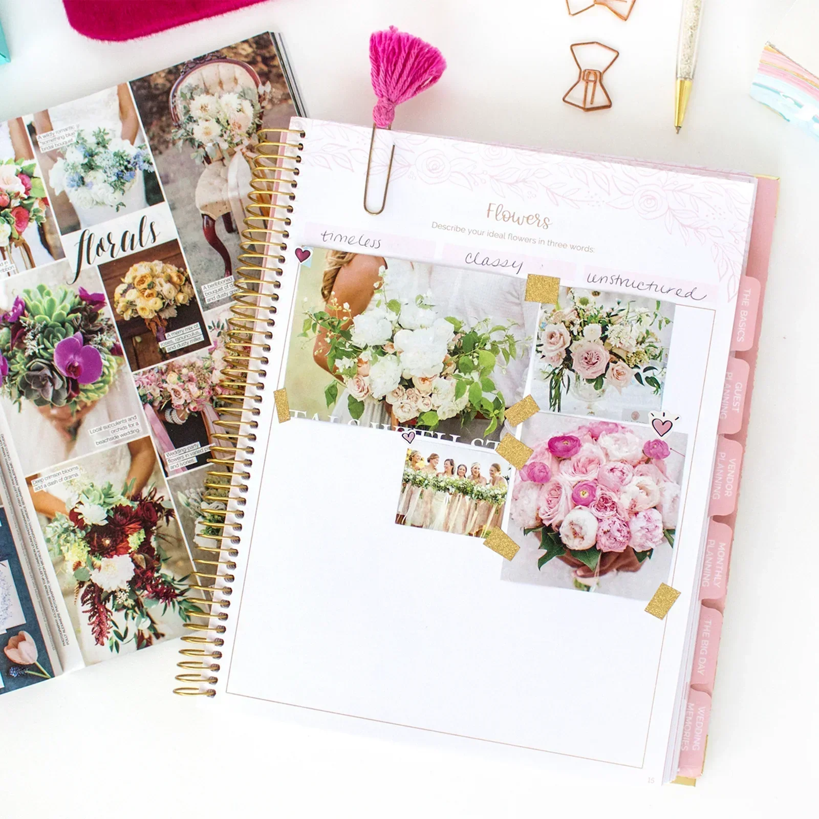 Wedding Planner & Calendar, Gold Scallops - Image 18