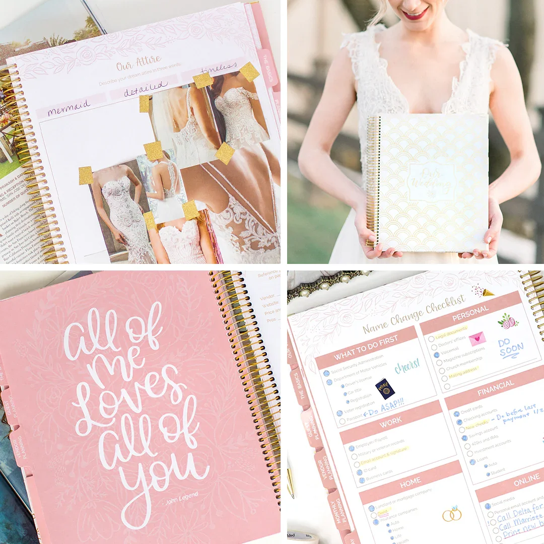 Wedding Planner & Calendar, Gold Scallops - Image 7