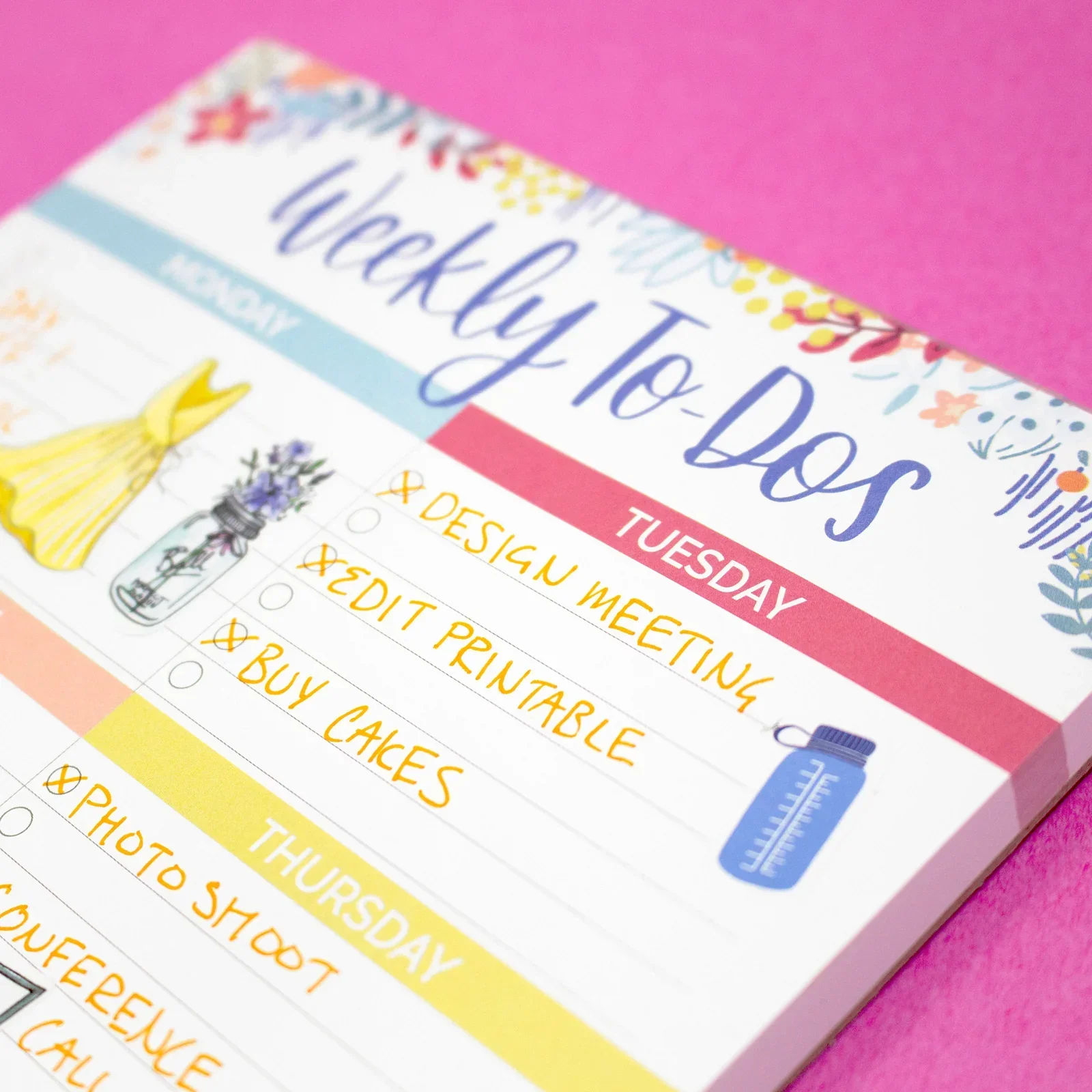 Planning Pad, 6" x 9", Weekly To-Dos with Magnets - Image 11