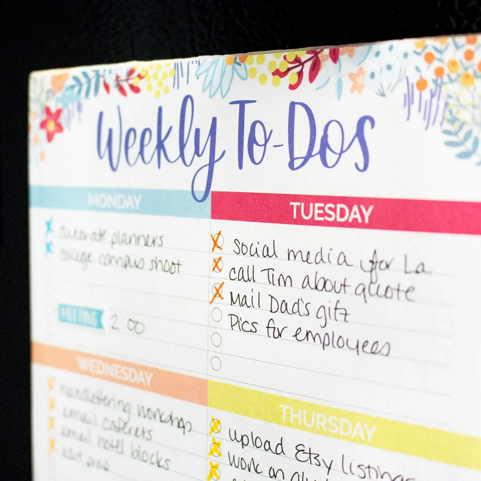 Planning Pad, 6" x 9", Weekly To-Dos with Magnets - Image 12