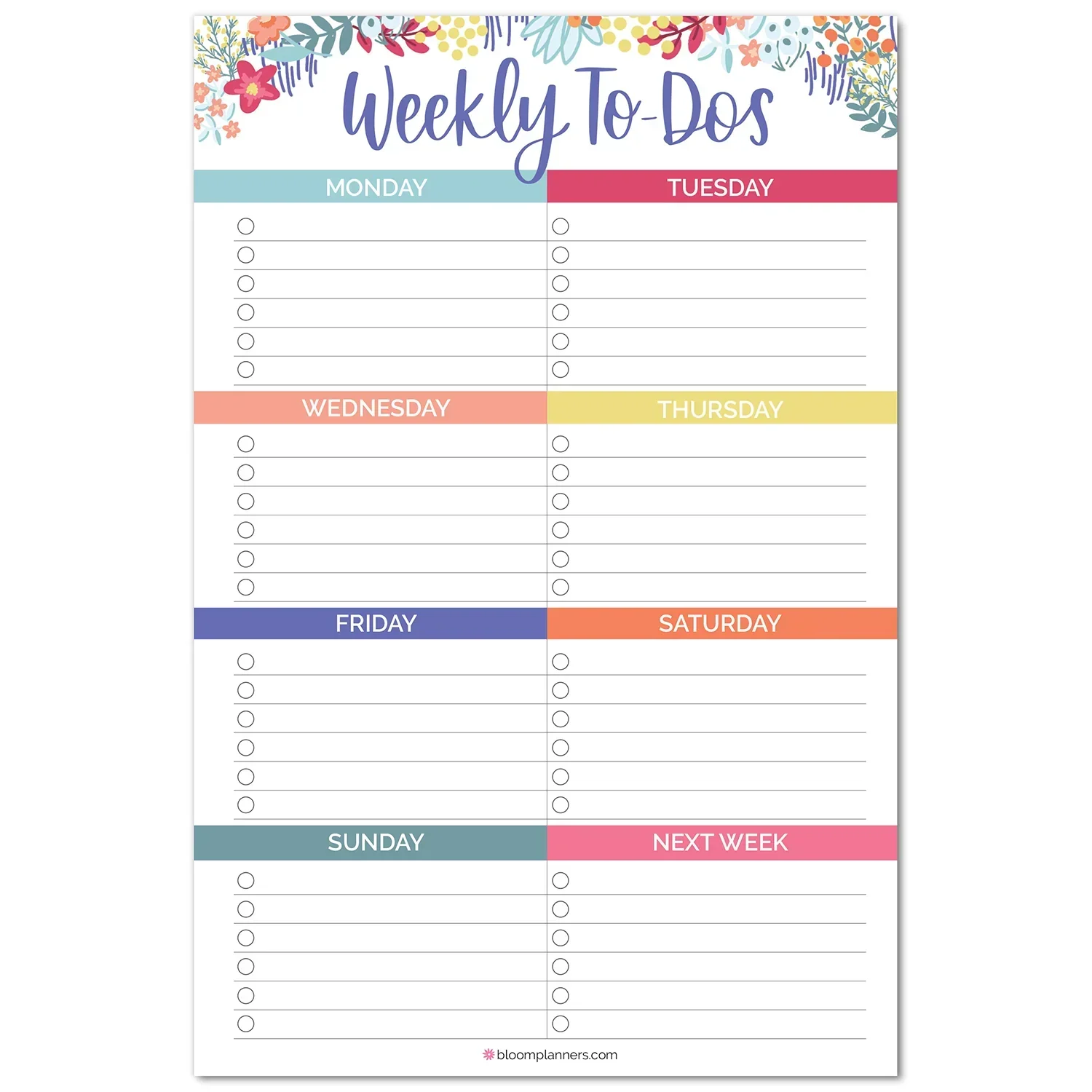 Planning Pad, 6" x 9", Weekly To-Dos with Magnets - Image 13