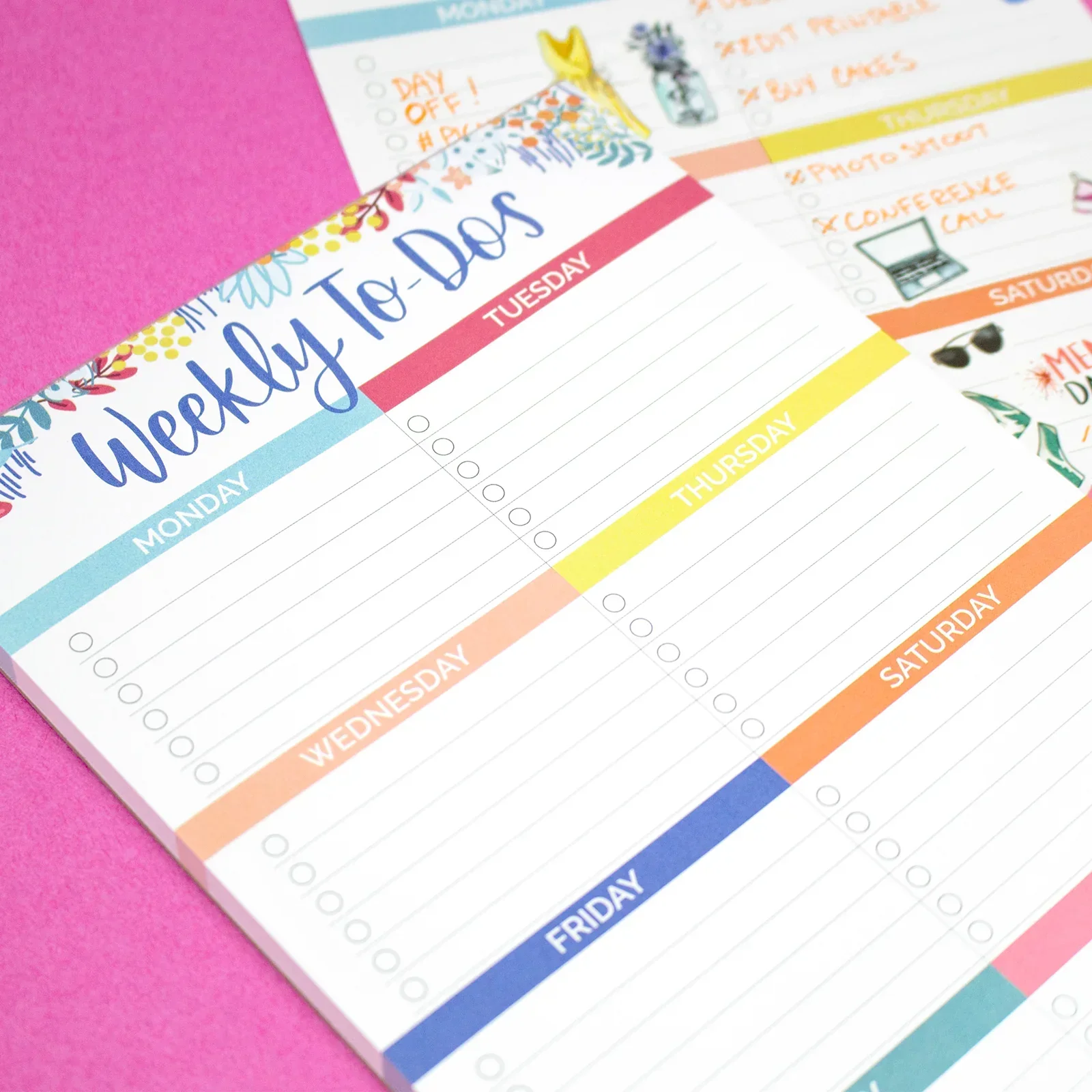 Planning Pad, 6" x 9", Weekly To-Dos with Magnets - Image 8